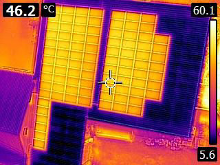 Thermografie Dachanlage Photovoltaik