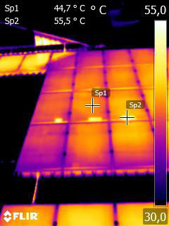 Thermografie Solaranlage